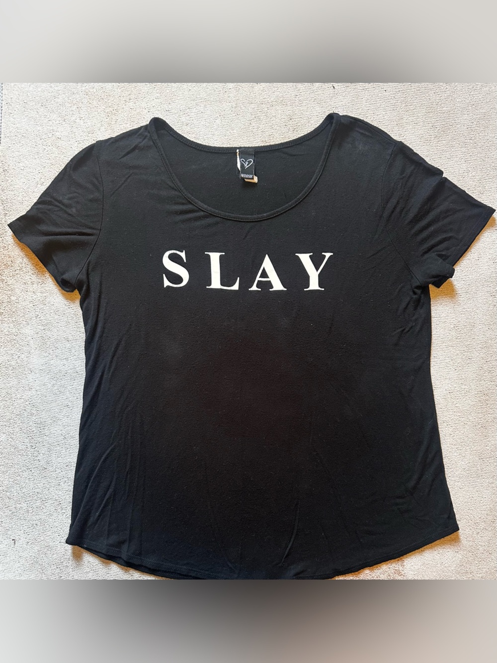 Black Tee with SLAY Graphic
